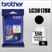 BROTHER - Cartucho de Tinta, Brother, LC3017BK, Negro, 550 Páginas