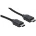 MANHATTAN - Cable HDMI, Manhatan, 323246, 10 m, Ethernet, Blindado, Negro