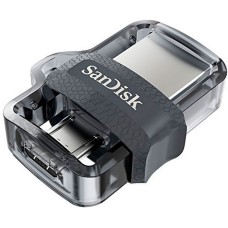 SANDISK - Memoria USB 3.0, Sandisk, SDDD3-064G-G46, 64 GB, Micro USB, Dual drive, OTG