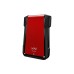 ADATA - Gabinete para Disco Duro, Adata, AEX500U3-CRD, 2.5 pulgadas, 7 mm, 9.5 mm, SATA, USB 3.1, Rojo