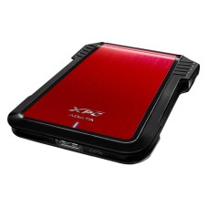 ADATA - Gabinete para Disco Duro, Adata, AEX500U3-CRD, 2.5 pulgadas, 7 mm, 9.5 mm, SATA, USB 3.1, Rojo