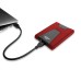 ADATA - Disco Duro Externo, Adata, AHD650-2TU31-CRD, HD650, 2 TB, USB 3.0, 2.5 Pulgadas, Rojo - Negro