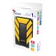 Disco Duro Externo, Adata, AHD710P-1TU31-CYL, 1TB, USB 3.1, 2.5pulgadas, Negro-Amarillo