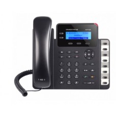Teléfono IP, GrandStream, GXP1628, 2 cuentas SIP, 3 teclas de línea, conferencia de 3 vías, Soporta PoE, Negro