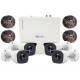 Kit Camara de vigilancia Hikvision Hilook, KIT7204BP, DVR de 4 canales (DVR-104G-F1), 4 cámaras tipo bala (THC-B110-P)