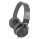 Audífonos con micrófono, MOBIFREE, MB-02012, Diadema, Gris