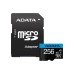 ADATA - Memoria MicroSDXC, Adata, AUSDX256GUICL10A1-RA1, MicroSDXC UHS-I, 256 GB, Clase 10, Incluye Adaptador
