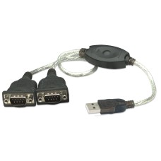 MANHATTAN - Convertidor USB 2.0 a RS-232, Manhattan, 174947, Dos puertos seriales