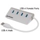 Concentrador USB 3.0, Manhattan, 163767, HUB, 4 puertos, Sin Fuente, Aluminio
