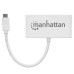 MANHATTAN - Concentrador USB, Manhattan, 163552, HUB, USB C, 3 Puertos USB A
