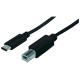 Cable USB 2.0, Manhattan, 353304, USB C, USB B, 1 m, Negro