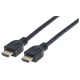 Cable HDMI, Manhattan, 353946, Blindado, 3 m, Negro