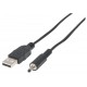 Cable de Energía, Manhattan, 354196, USB A, Barril tipo H, 3.5 mm, 1.3 mm, 1 m, Negro, 5 V, 2 A