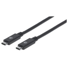 MANHATTAN - Cable USB-C, Manhattan, 355223, 1 m, Negro