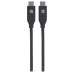 Cable USB-C, Manhattan, 355247, 2 m, Negro MANHATTAN - Cable USB-C, Manhattan, 355247, 2 m, Negro