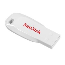 Memoria USB 2.0, Sandisk, SDCZ50C-016G-B35W, 16 GB, Cruzer Blade Z50, Blanco