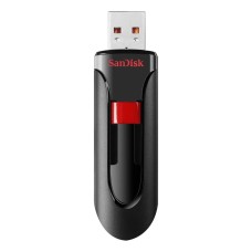 Memoria USB 3.0, Sandisk, SDCZ600-064G-G35, 64 GB, Cruzer Glide, Negro, Rojo