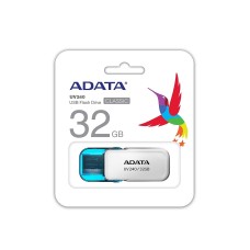 Memoria USB 2.0, Adata, AUV240-32G-RWH, 32 GB, Blanco