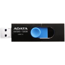 Memoria USB 3.0, Adata, AUV320-32G-RBKBL, 32 GB, Negro/Azul