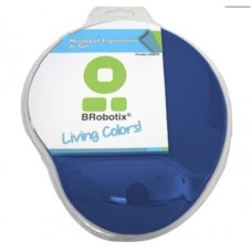 BROBOTIX - Mouse Pad, Brobotix, 500074A, Reposa muñecas de Gel, Azul