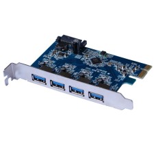 X-MEDIA - Tarjeta PCI, X-MEDIA, XM-UB3204, 4 puertos USB 3.0