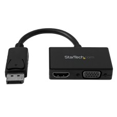 STARTECH - Adaptador de Video, Startech, DP2HDVGA, Displayport, HDMI, VGA, Blanco