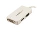 STARTECH - Adaptador de Video, Startech, MDP2VGDVHDW, Mini Displayport, VGA, DVI, HDMI, 1080p, 1920x1200, Blanco