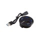 Concentrador USB, X-Media, XM-UB3004, HUB, 4 Puertos, Negro