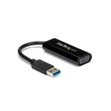 STARTECH - Adaptador de Video, StarTech, USB32VGAES, USB 3.0 a VGA, Negro