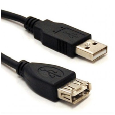 BROBOTIX - Cable USB 2.0, Brobotix, 102345, Extensión, 4.5 m, Negro