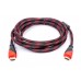 NACEB - Cable HDMI, Naceb, NA-587, 1.5 m, Negro, Rojo