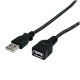 Cable USB 2.0, StarTech, USBEXTAA3BK, Extensión, 91 cm, Negro