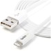STARTECH - Cable de Datos, Startech, USBLT2MW, USB A, Lightning, 2m, Blanco