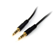 Cable de Audio, StarTech, MU15MMS, Auxiliar, 3.5 mm, 4.6 m, Negro