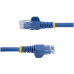 STARTECH - Cable de Red, StarTech, N6PATCH1BL, UTP, CAT6, RJ45, 30 cm, Sin Enganches, Azul