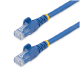 Cable de Red, StarTech, N6PATCH1BL, UTP, CAT6, RJ45, 30 cm, Sin Enganches, Azul