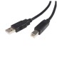 Cable USB 2.0, StarTech, USB2HAB6, USB A a USB B, Impresora, 1.8 ,, Negro