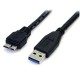 Cable USB 3.0, StarTech, USB3AUB50CMB, USB A a Micro USB B, USB SS, Negro