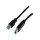 Cable USB 3.0, StarTech, USB3CAB2M, USB A a USB B, 2 m, Negro