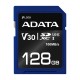 Memoria SD, Adata, ASDX128GUI3V30S-R, Premier Pro, 128 GB, U3, Clase 10
