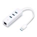 TP LINK - Tarjeta de Red, TP-LINK, UE330, USB 3.0, RJ45, Ethernet, Gigabit, Blanco