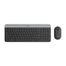 Teclado y mouse, Logitech, 920-009266, MK470, Inalámbricos, USB, Negro