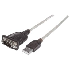Cable Convertidor, Manhattan, 205153, Serial a USB, DB9