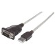 Cable Convertidor, Manhattan, 205153, Serial a USB, DB9
