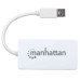 MANHATTAN - Tarjeta de Red, Manhattan, 507578, USB 3.0, 3 Puertos USB