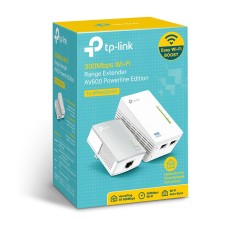 TP LINK - Adaptador de Red, TP-Link, TL-WPA4220 STARTER KIT, PowerLine, 2 piezas, IEEE 802.11 b/g/n, 500 Mbps, 300 metros