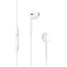 Audífonos con Micrófono, Apple, MNHF2AM/A, EarPods, 2 Alámbricos, Resistencia a la transpiración y al agua, Blanco