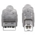 MANHATTAN - Cable USB 2.0, Manhattan, 340458, USB A, USB B, 3 m, Plateado
