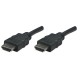 Cable HDMI, Manhattan, 308441, 7.5 m, Negro