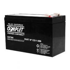 COMPLET - Batería para UPS, Complet, CEI-1-006, 12 V, 7 Ah, 94 x 151 x 65 mm, Negro